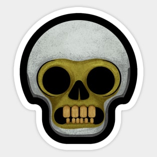 Grey Skull Sticker